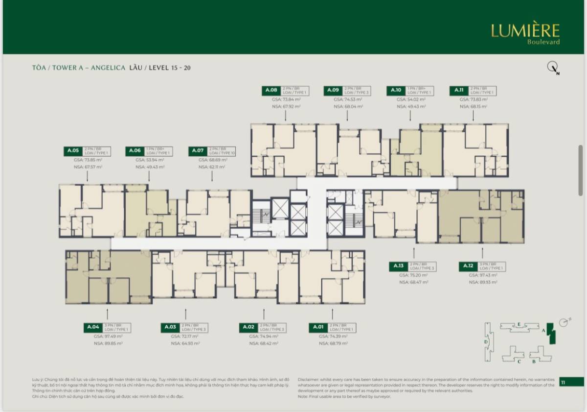 toa a tang 15 20 lumiere boulevard
